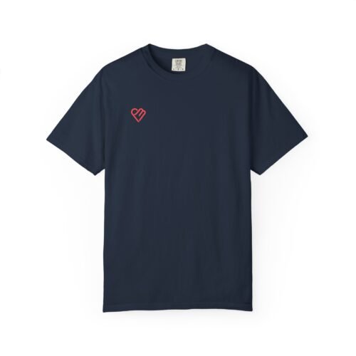 Unisex Heart Design Garment-Dyed T-Shirt - Casual Love Tee - Image 61
