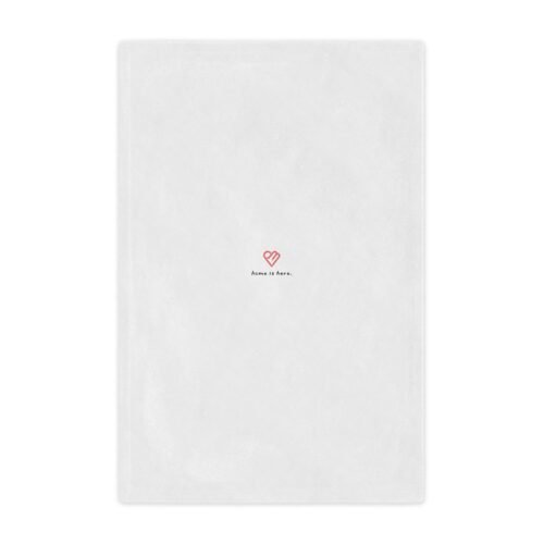 Cozy Minky Blanket – "Home is Here" Soft Throw - Image 6