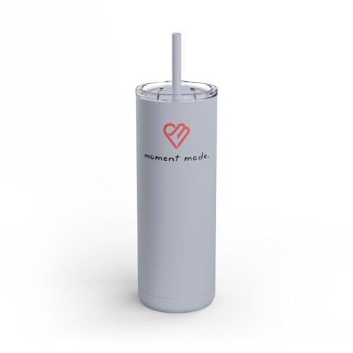 Moment Made 20oz Skinny Matte Tumbler | Stylish Drinkware for Everyday Use - Image 16