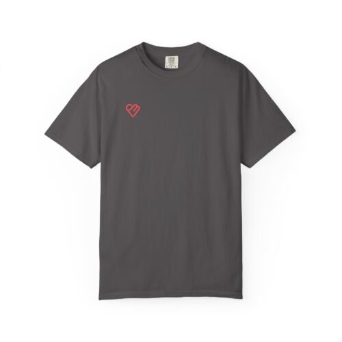 Unisex Heart Design Garment-Dyed T-Shirt - Casual Love Tee - Image 51