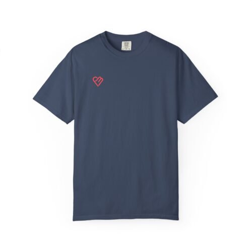 Unisex Heart Design Garment-Dyed T-Shirt - Casual Love Tee - Image 41